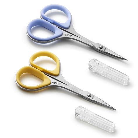 Beaditive Sewing And Embroidery Scissors Set Curved And Straight Stainless Steel 2 Pc