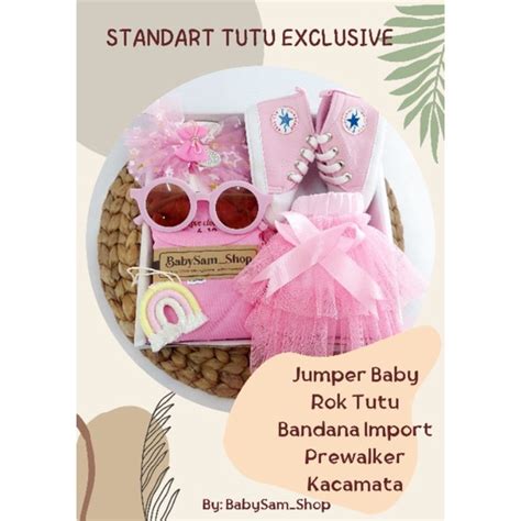 Jual Free Paper Bag Hampers Bayi Babysam Baju Bayi Hampers Rok Tutu