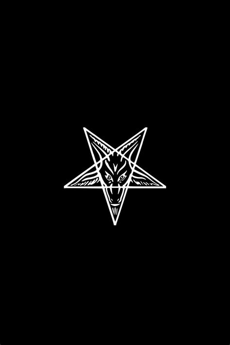 Inverted pentagram with sigil of baphomet goat head poster for sale by ...