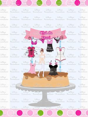 Bolo Cha De Lingerie Compre Produtos Personalizados No Elo7
