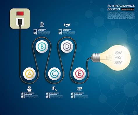 3d Infographic Template Data Visualization Se Puede Utilizar Para El