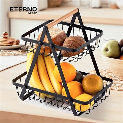 Fruteira De Mesa M Dia Premium Cesta Frutas Mesa Cm Altura Aramado