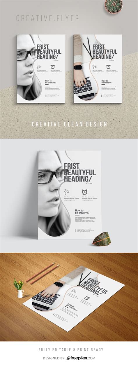 Freepiker Corporate Minimal Flyer Design