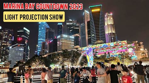 Marina Bay Singapore Countdown 2023 Light Show Light Show At