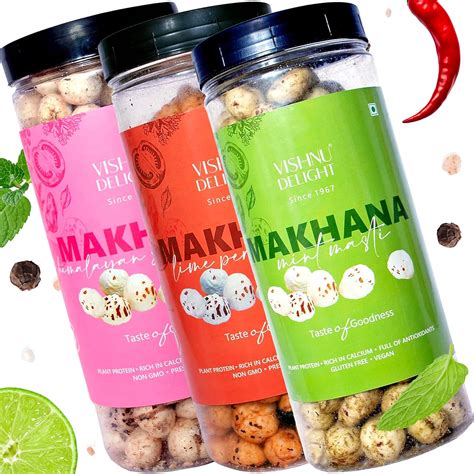 Roasted Makhana Snack Indian Fox Nuts Gluten Free And Vegan