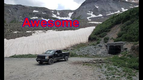 Old Mine Rough Road Awesome Imogene Pass Mountains Chevy Silverado 4x4