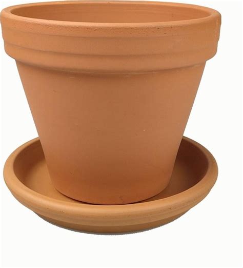 Terracotta Pot Cm Met Schotel Set Bol