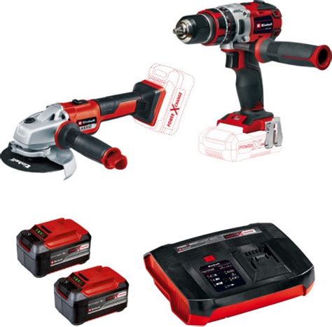 Pack EINHELL 18V Power X Change Slagboormachine Haakse Slijper 2