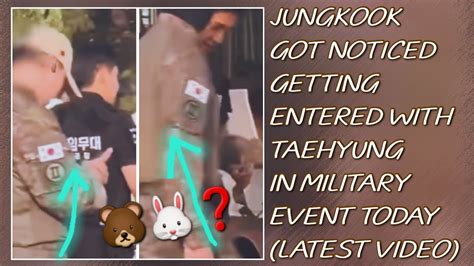 OMGJungkook Got Noticed Getting Entered With Taehyung In Military