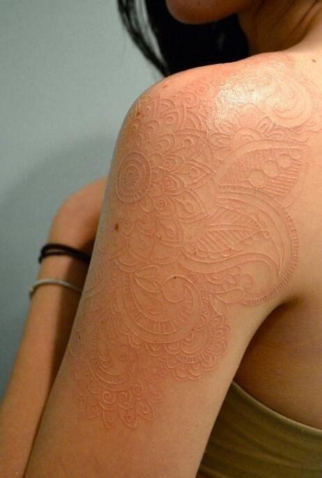 Best White Tattoo I Have Ever Seen Omg Beautiful White Tattoo By