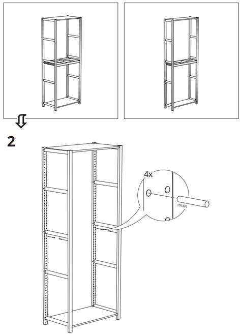 Ikea Ivar Section Shelving Unit Instruction Manual