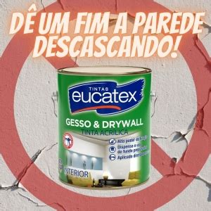 Tinta Acr Lica L Para Gesso Drywall Branco Fosco Alta Fixa O