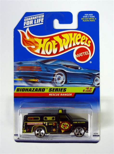 Hot Wheels Rescue Ranger Biohazard Series Of Black Etsy