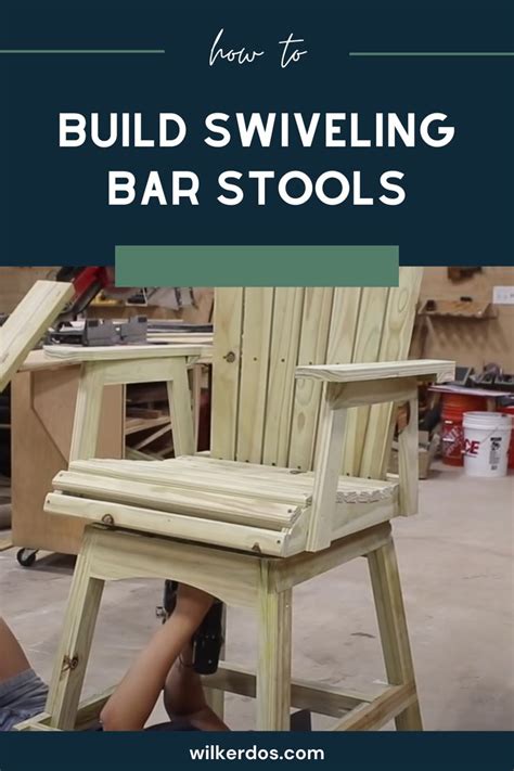 How To Build A DIY Adirondack Swiveling Bar Stool 13 Easy Steps