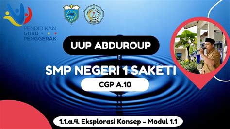 Modul A Eksplorasi Konsep Pembelajar Merdeka Cgp A Youtube