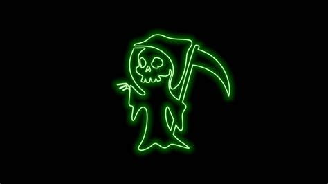 Happy halloween neon light 24454431 Stock Video at Vecteezy