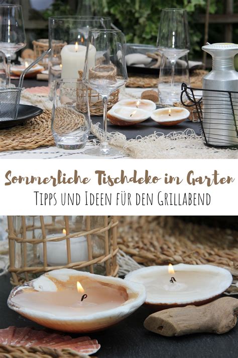 Sommerliche Tischdeko Im Garten Tischlein Deck Dich