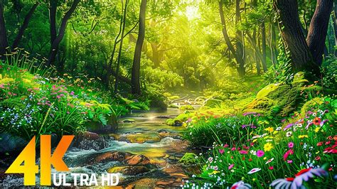 [4K 60FPS] Послушайте эту музыку, и все ваши тревоги исчезнут 🌿 Музыка ...
