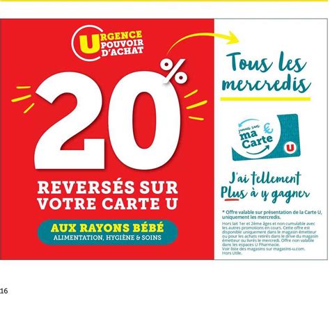 Promo Ma Carte U Chez Super U Icatalogue Fr