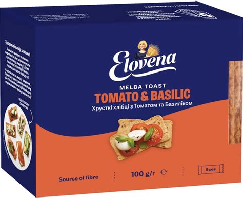 Хлебцы NordiC Elovena из злаков с томатом и базиликом 100 г ...