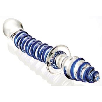 Glass Dildos Curved Textured Glass Sex Toys Adam Eve