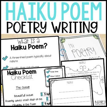 Haiku Poetry Haiku Poem Poetry Writing by Inspired Elementary | TPT