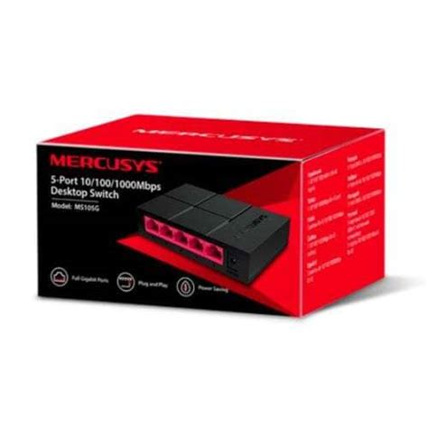 Mercusys Ms G Port Gigabit Unmanaged Desktop Switch Plastic Case