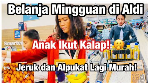 BELANJA MINGGUAN DI ALDI AMERIKA BARENG ANAK2 SENANG BANGET BANYAK BUAH