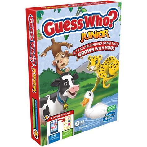 Guess Who Junior Board Game For Kids Ages 3 And Up Preschool Games