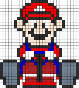 Mario Mario Kart Perler Perler Bead Pattern Bead Sprites Characters Fuse Bead Patterns