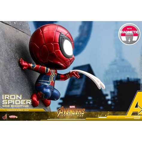 Jual Mainan Hobi Hot Toys Cosbaby Iron Spider Web Shooting Ver Avengers Infinity War Shopee