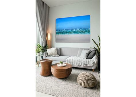 Epoxy Art, Glass Wall Art , Large Wall Art, Glass Painting, Beach of Crystals, Original Artwork ...