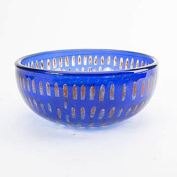 Sven Palmqvist A Signd Ravenna Glass Bowl Orrefors 1974 Bukowskis