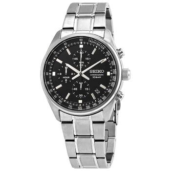 Seiko Core Chronograph Quartz White Dial Men S Watch Ssb P