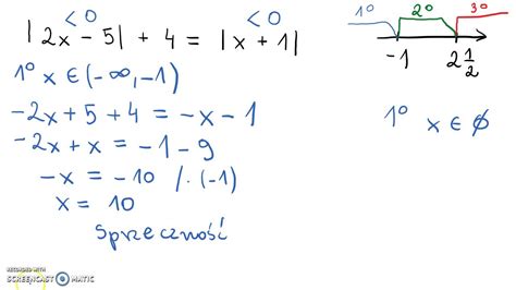 Równanie z wartością bezwzględną 2 YouTube