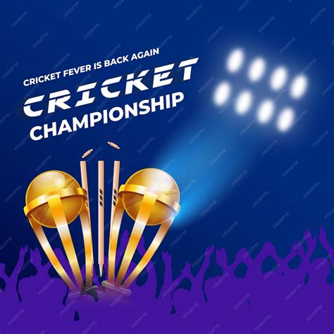 premium vector banner design  cricket championship template
