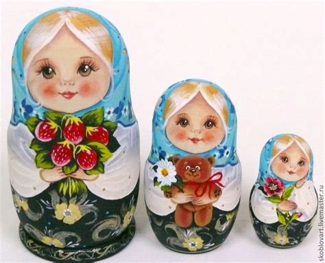Матрешка "Нежна" 3 в 1 в интернет-магазине Ярмарка Мастеров по цене ...