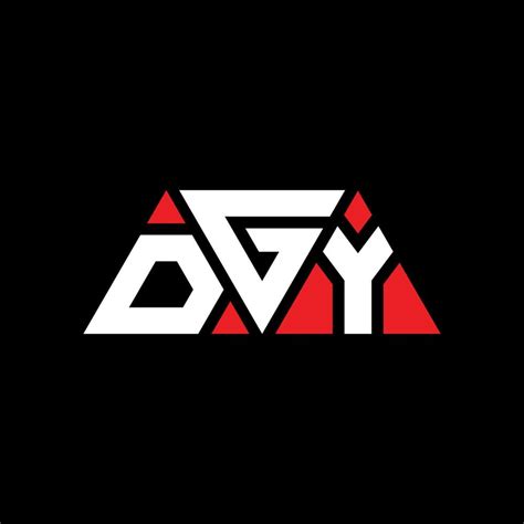 DGY triangle letter logo design with triangle shape. DGY triangle logo ...