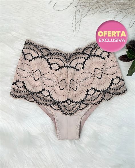 Calcinha Pós Parto Primavera Nude Bicolor PRONTA ENTREGA