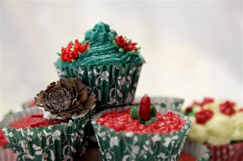 Premium Photo Detail Shot Of Cup Cakes