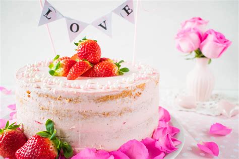 Erdbeer Zitronen Naked Cake Mein Naschglück