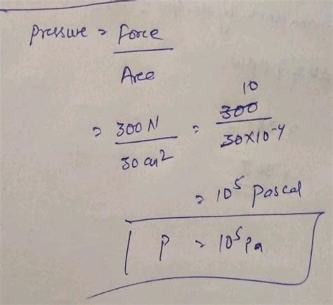 A Force Of N Acts Normally On A Body Having Area Of Cross Section