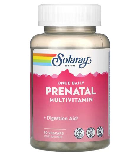Solaray Once Daily Prenatal Multivitamin VegCaps (90 капс) купить ...