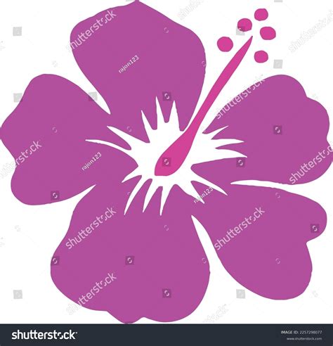 Hibiscus Tropical Flower Hibiscus Clip Art Stock Vector Royalty Free