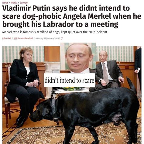 "Didn't intend to scare" | Vladimir Putin | Know Your Meme