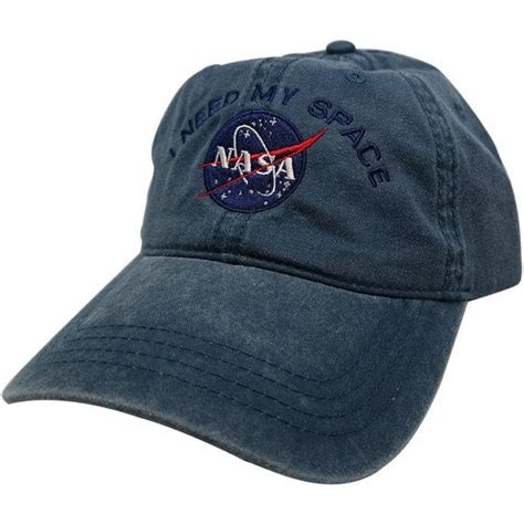 Nasa I Need My Space Meatball Insignia Embroidered Cotton Cap Etsy