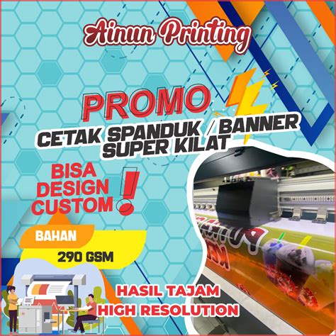 Jual Cetak Banner Spanduk Backdrop Background Baliho Flexi 290 Gsm