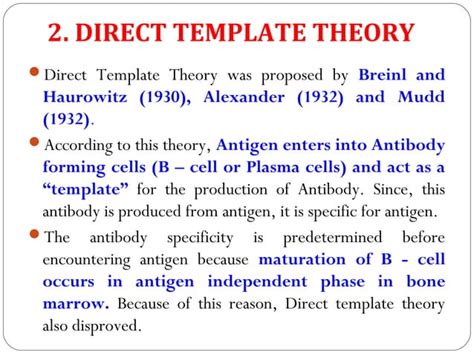 Theories Of Antibody Production Ppt