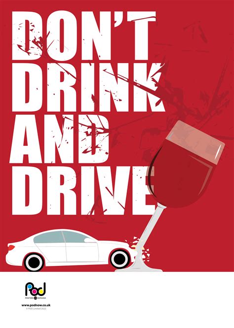 Don't drink drive | POD | Posters On Demand