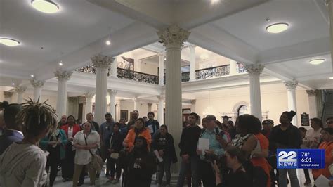 Protesters Rally At State House Against Budget Cuts Youtube